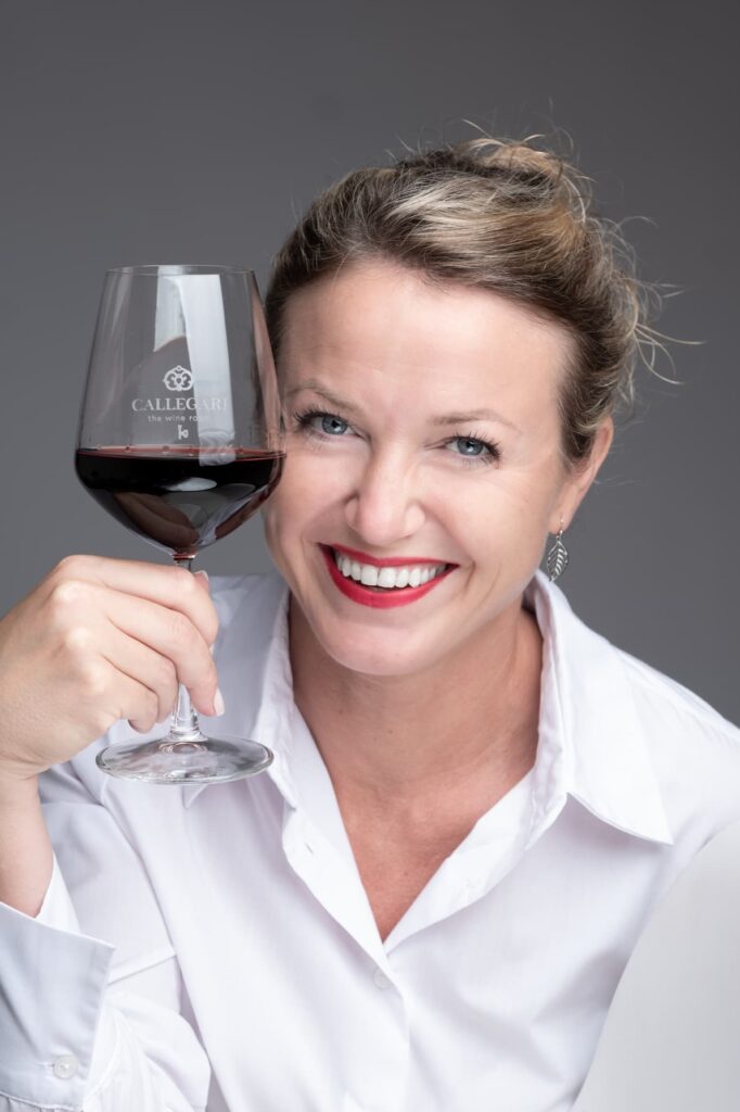 Claudia Callegari with Wine Glass