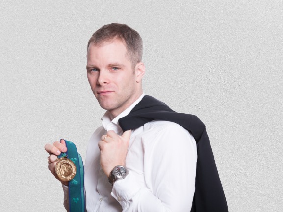Andrew with medal
